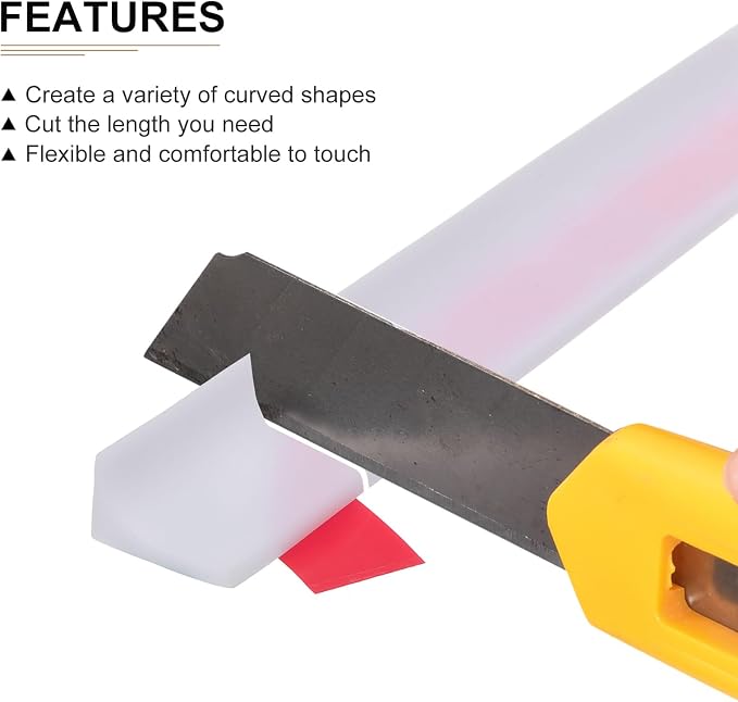 39"x0.8"x0.5" Collapsible Shower Barrier Stopper - Image 3