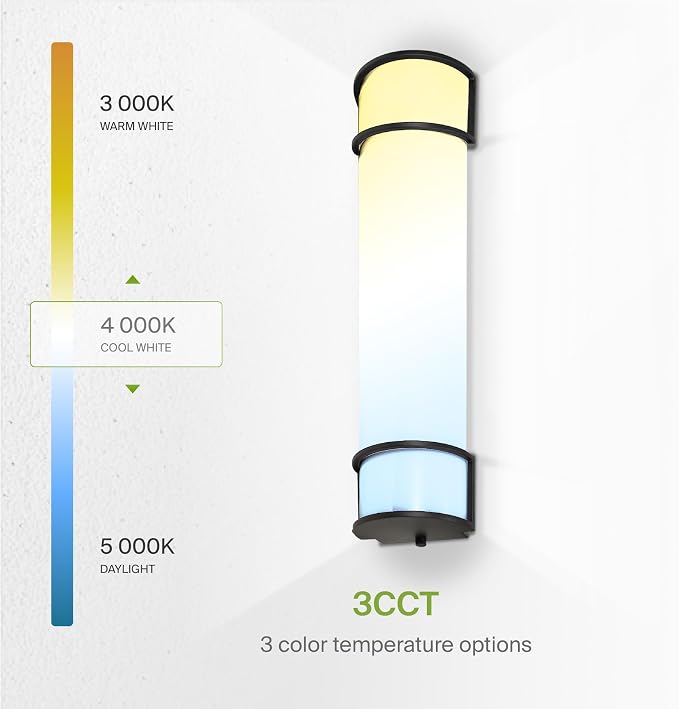ASD LED 24" Vanity Flush Mount Light Fixture, Linear Bathroom Lighting Bar | - Image 5