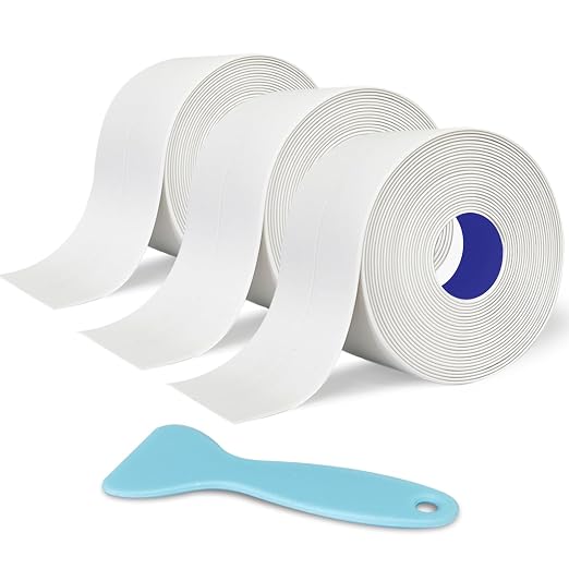 Caulk Tape - 3 Roll Waterproof Bathroom Caulking Tape by ALLICAVER