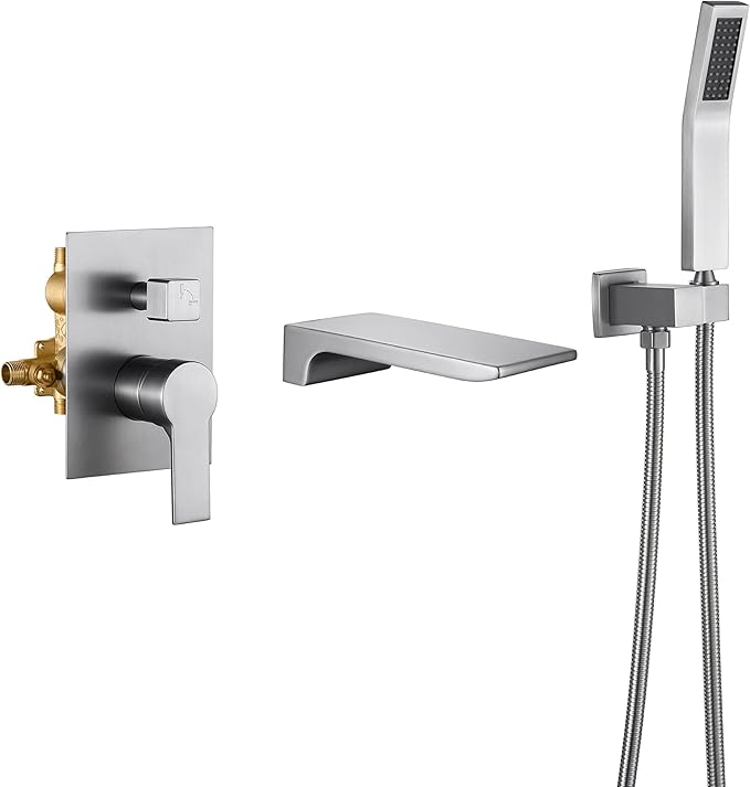 SHAMANDA Waterfall Wall Mounted Bathtub Faucet by SHAMANDA
