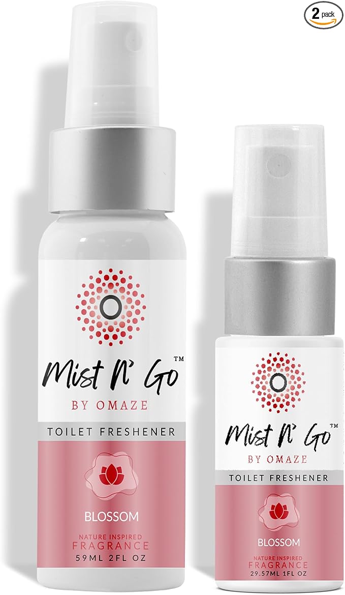 Mist N' Go by Omaze Travel Toilet Spray Odor Eliminator by MISTNGO