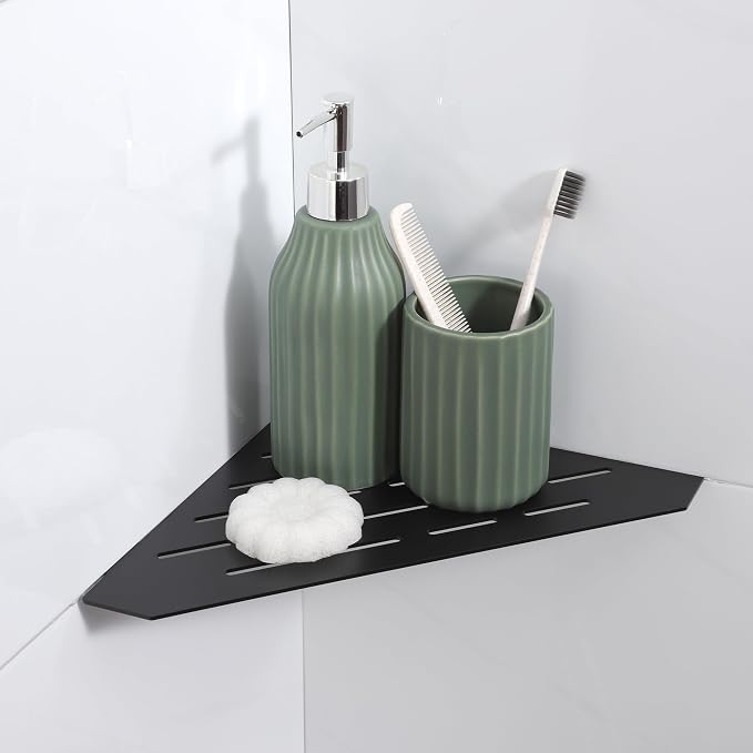 Recessed Corner Shower Shelf, Heavy Duty Shower Shelf, Grout in Bathroom Shelves by XiarnotogiHome