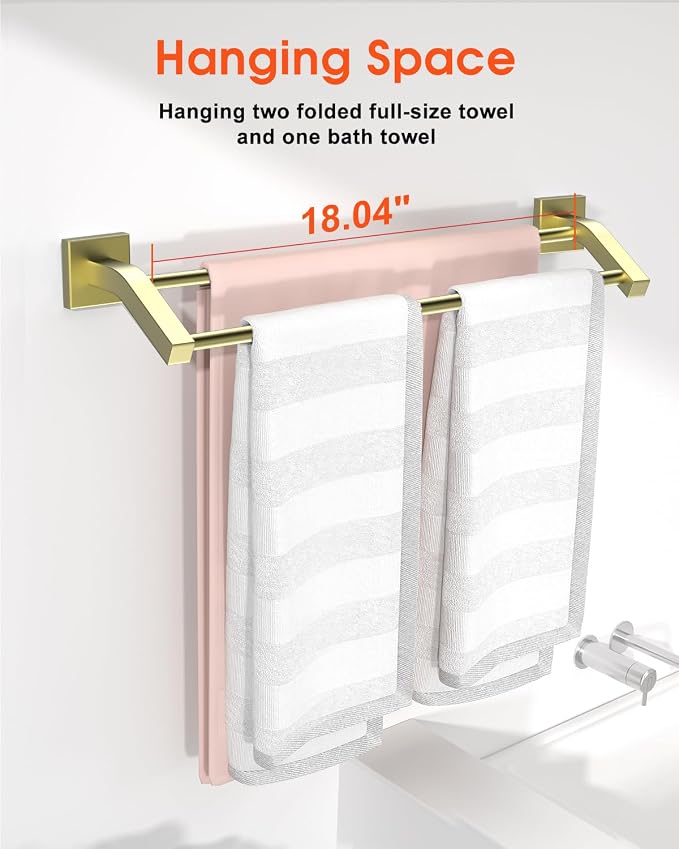 Alise Bath Double Towel Bars Towel Racks - Image 6