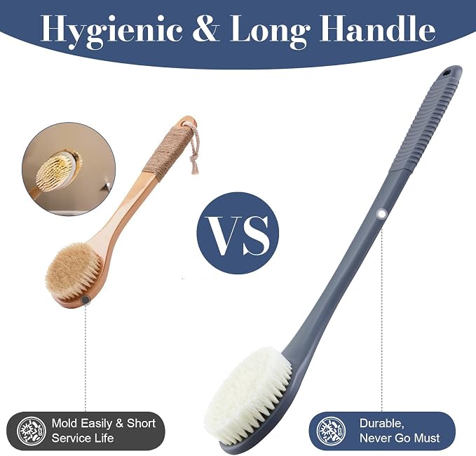 Back Scrubber for Shower, Shower Body Brush for Cleaning - Image 6