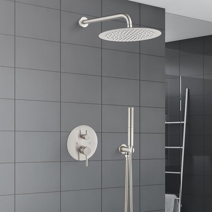 Airuida Shower Fixtures 2 Functions Shower Faucet Set Wall Mounted - Image 4