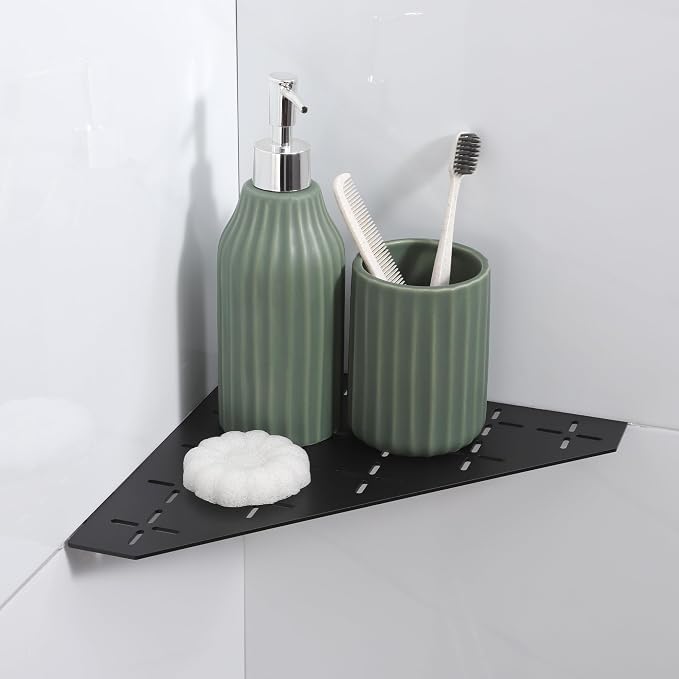 Recessed Corner Shower Shelf, Heavy Duty Shower Shelf, Grout in Bathroom Shelves by XiarnotogiHome