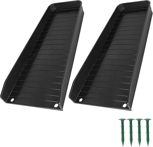 Gutter Downspout Splash Block, 16.3"Drain Gutter Guard Diverter, Gutter by ChickVilla
