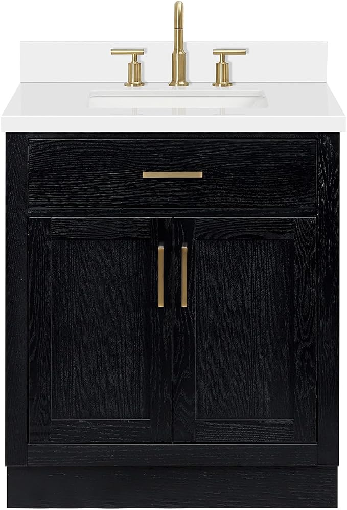 ARIEL Hepburn 31 Inch Single Rectangular Sink Bathroom Vanity - Image 11