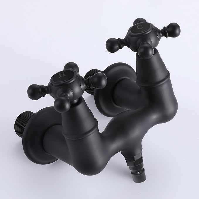 SUMERAIN Vintage Leg Tub Filler 3-3/8-Inch Center Wall Mount Tub Faucet - Image 9