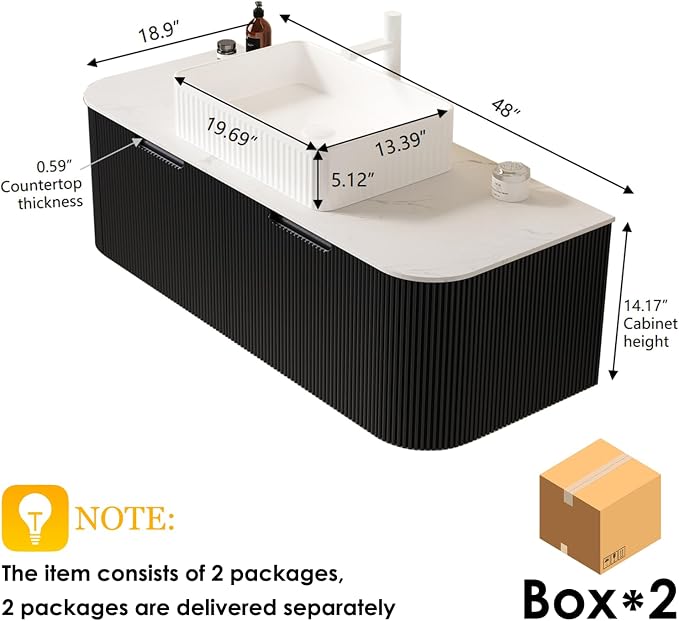 48 inch Floating Bathroom Vanity - Image 2