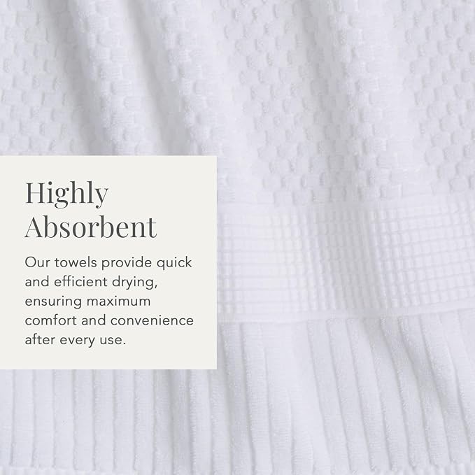 NY Loft 100% Cotton Hand Towel 6 Pack | Super Soft & Absorbent Quick-Dry Hand - Image 5