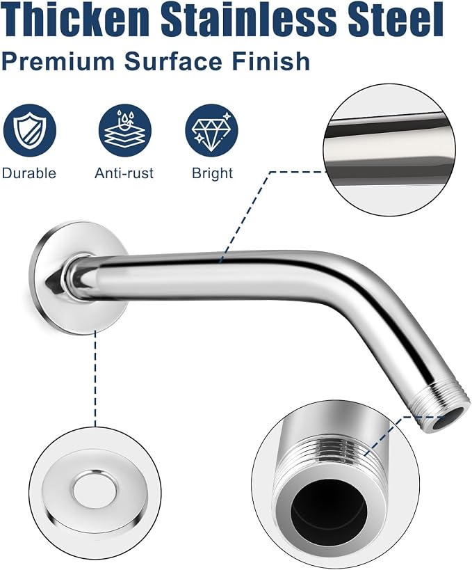 Shower Head Connector Adapter: Adjustable Handheld Showerhead Holder & 6 Inch - Image 5