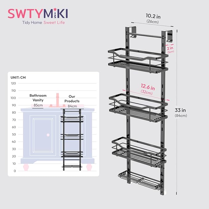 SWTYMIKI Over the Door Shower Caddy - Image 7