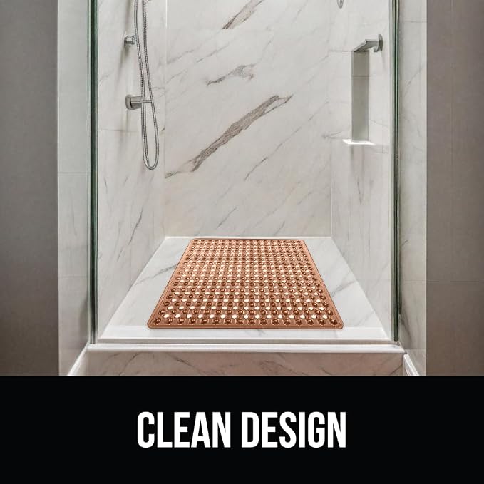 GORILLA GRIP Patented Square Shower Stall Mat, Small Bathtub Floor Mats - Image 8