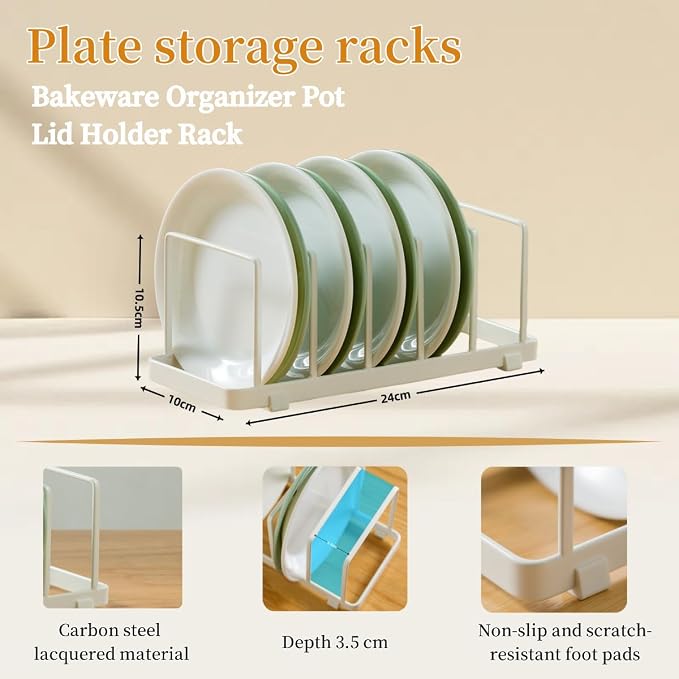 Cutting board organizer Dish rack Pot Lid Organizer - Image 7
