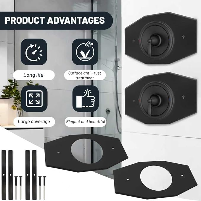 2 Pack One-Hole-Remodel-Cover-Plate Compatible - Image 6