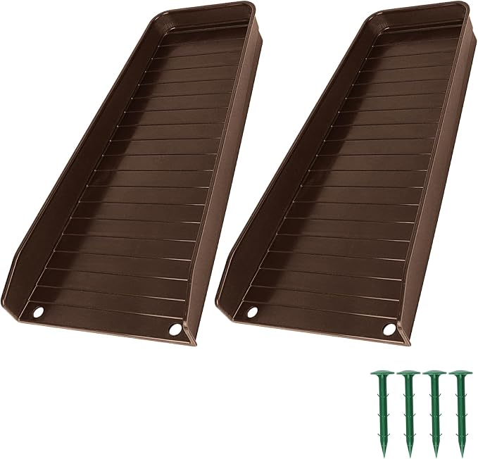 Gutter Downspout Splash Block, 16.3"Drain Gutter Guard Diverter, Gutter by ChickVilla