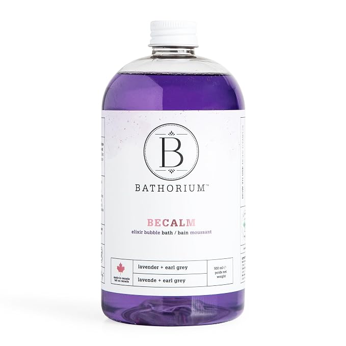 Bathorium BeCalm Bubble Elixir, Relaxing Bubble Bath by Bathorium