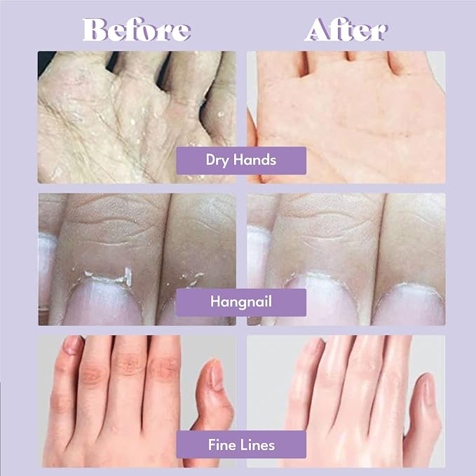 Extra Silky Hand Mask 5 Pairs, Korean Moisturizing Gloves - Image 3