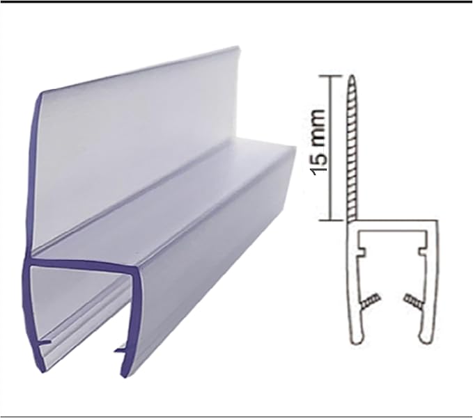 Side Seal Strip for Shower Door Sweep Stop Shower Leaking, Total Length 78.75″ - Image 2