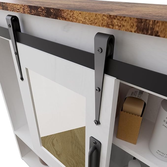 White Bathroom Wall Cabinet - Image 4