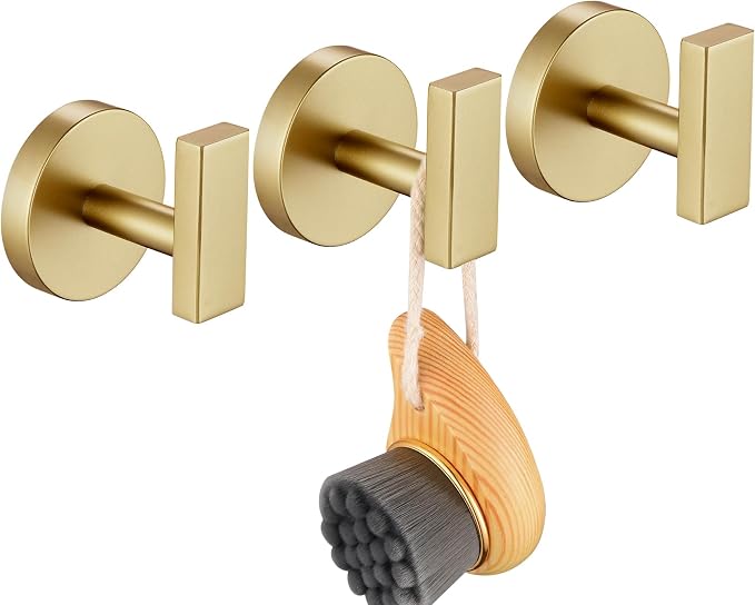 Robe Hook Bath Towel Hooks Stainless Steel Wall Hooks by AONEON