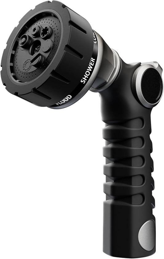 RESTMO Heavy Duty Hose Nozzle, Metal Garden Water Hose Sprayer by Restmo