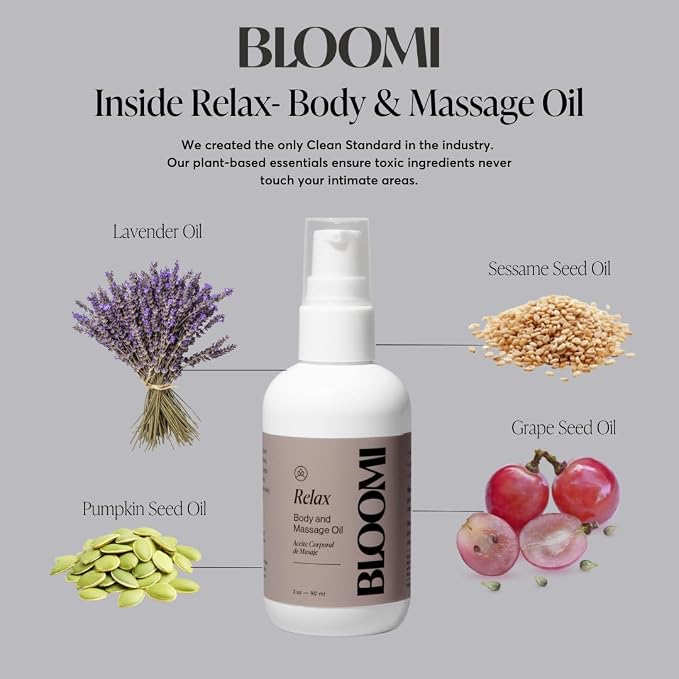 Bloomi Relax Body & Massage Oil, 3oz - Image 3