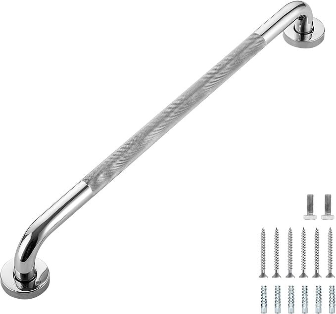 Grab Bars for Shower, 1 Pack 24-Inch Anti Slip Shower Handles for Elderly by RavinteHardware