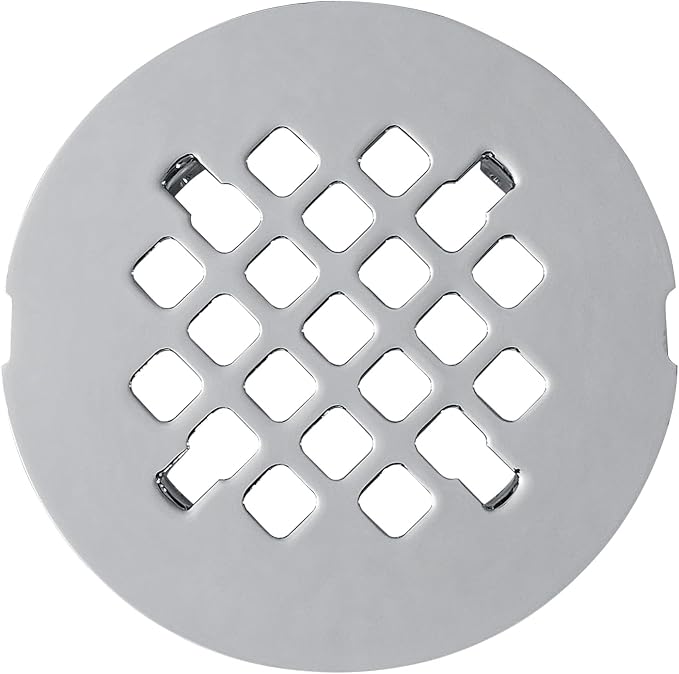 4 ¼” Chrome Snap-in Shower Drain Cover -Solid Brass Construction by OrangeDesignProductionCo