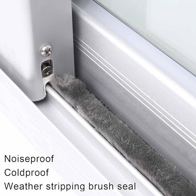 Door Brush Seal, Felt Pile Weather Stripping - Image 6