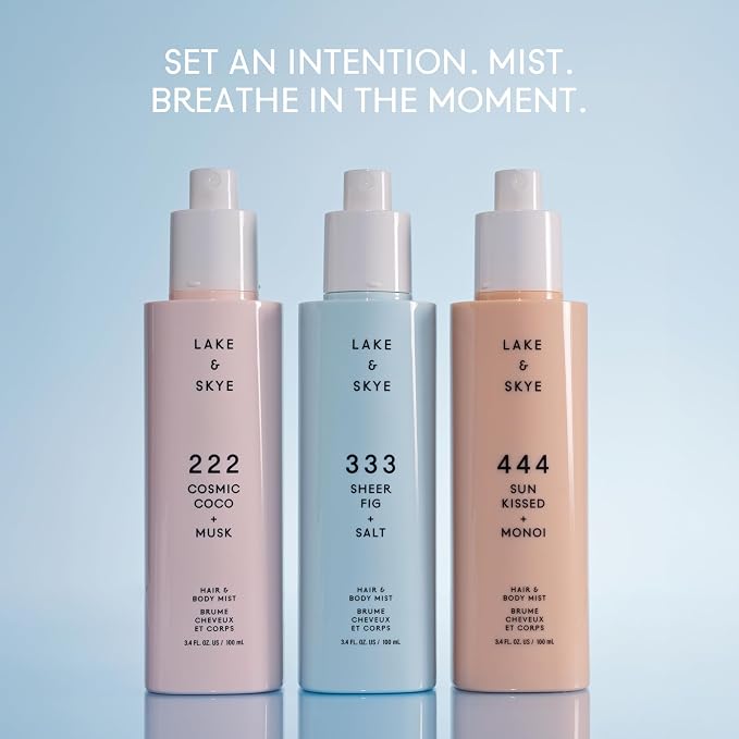 Lake & Skye 333 Sheer Fig + Salt Hair & Body Mist 3.4 Fl Oz, Grapefruit Blossom - Image 7