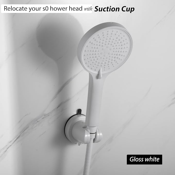 Suction Cup Hand held Shower Head Holder- 4 Angles Adjustable -Reusable - Image 2