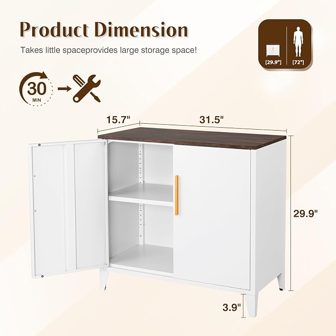 Letaya Metal Storage Cabinet - Image 2