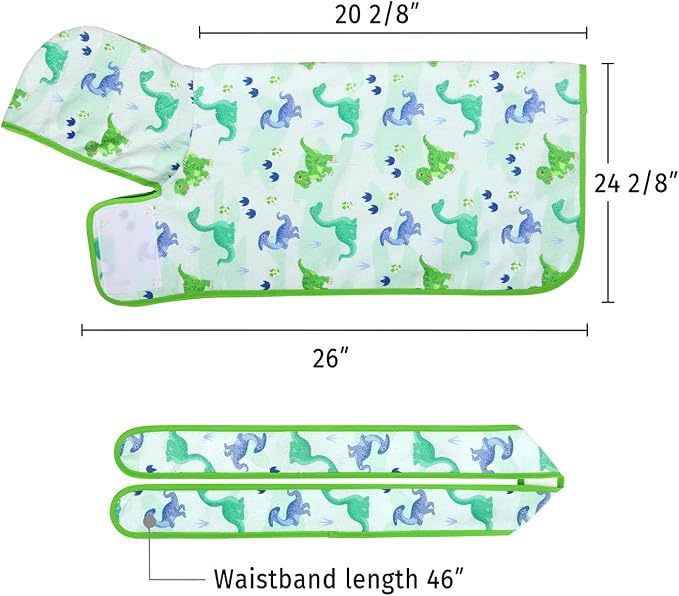 HDE Dog Bathrobe Super Absorbent Quick Drying Puppy Towel Wrap Coat Adjustable - Image 2