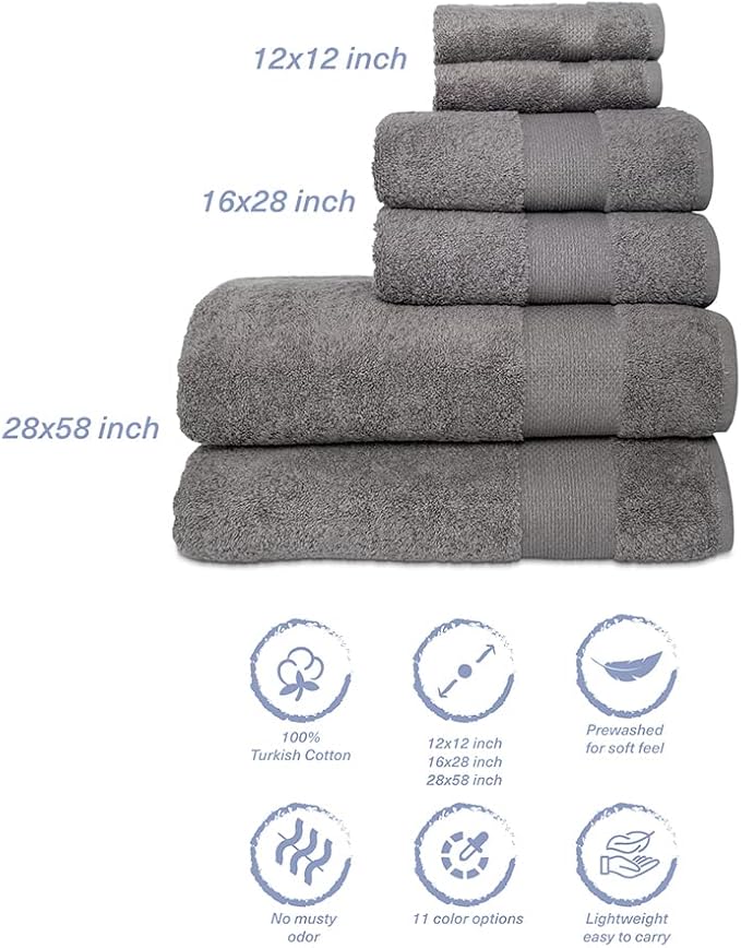 Hencely 6-Piece Bath Towel Set - Image 5