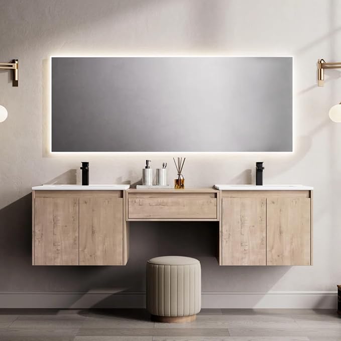 MORVANO 72" Bathroom Vanities Cabinet by MORVANO