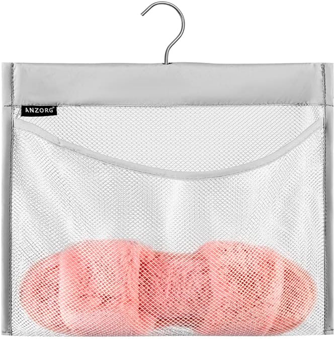 Mesh Shower Organizer Hanging Caddy Quick Dry Bathroom Storage by ANZORG