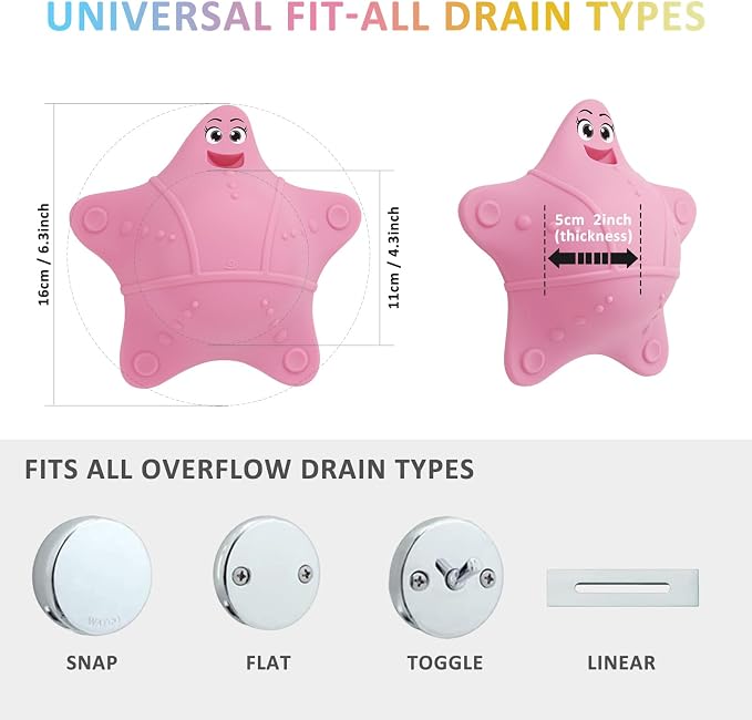 Bathtub Overflow Drain Cover, Silicone Tub Overflow Drain Cover, Soak Bathtub - Image 4
