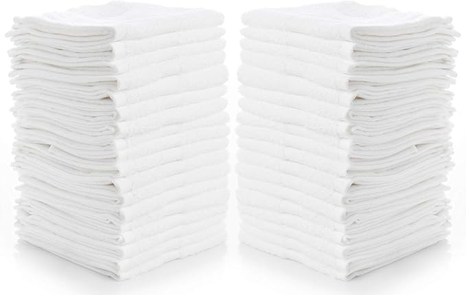 Simpli-Magic 79078 Cotton Washcloths, 12” x 12” by SIMPLI-MAGIC