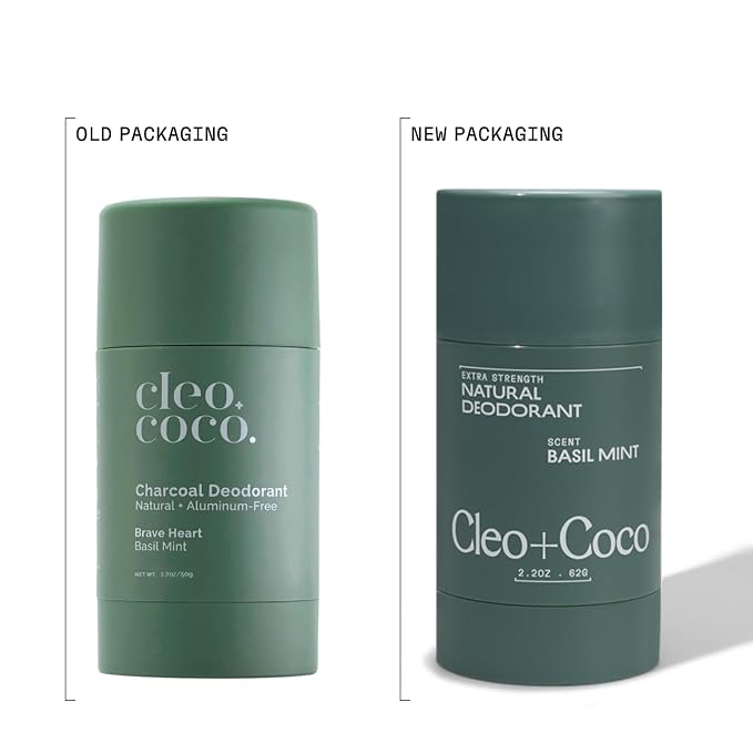 Cleo+Coco Extra Strength Deodorant Balm, Basil Mint, Natural Aluminum Free - Image 9