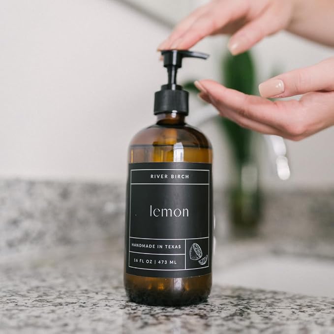River Birch Lemon Scented Natural Hand Soap - Image 3