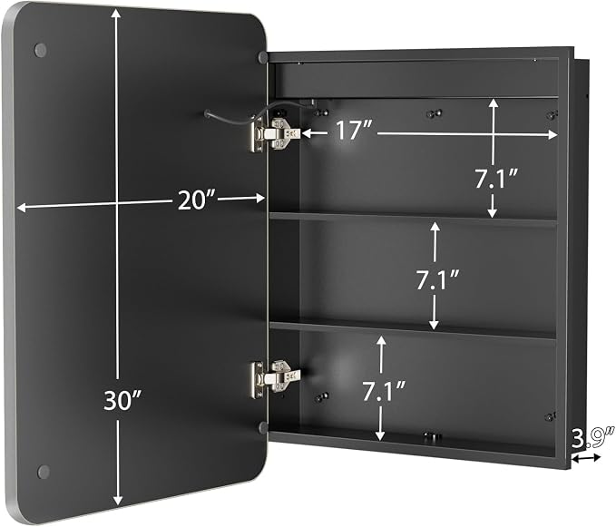 ROOMTEC Lighted Medicine Cabinet - Image 4