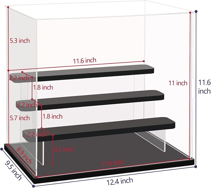 Choowin 4 Tier Clear Acrylic Display Case - Image 2