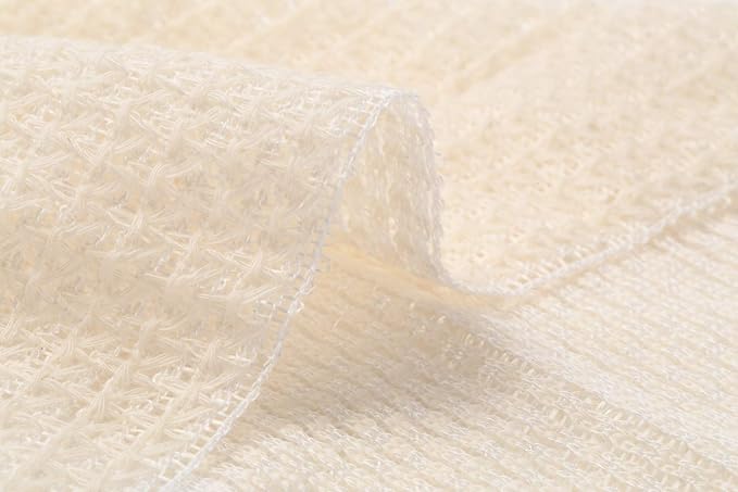 Exfoliating Washcloth Shower Back Scrubber, Natural Loofah - Image 3