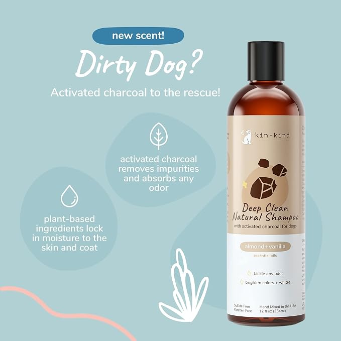 kin+kind Dog Shampoo with Activated Charcoal - Image 3