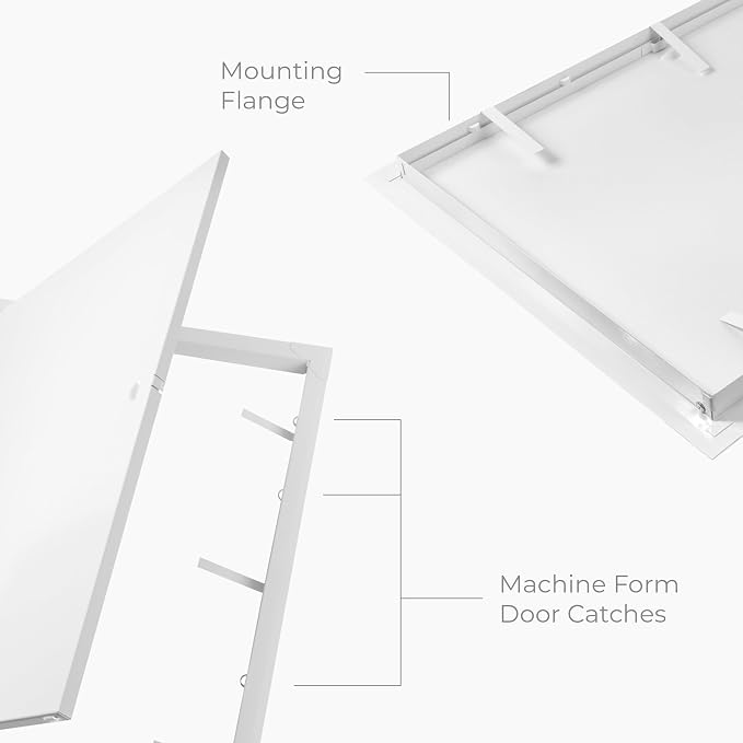 16x24 Inch White Access Panel – Metal Rectangular Wall & Ceiling Access Door - Image 7