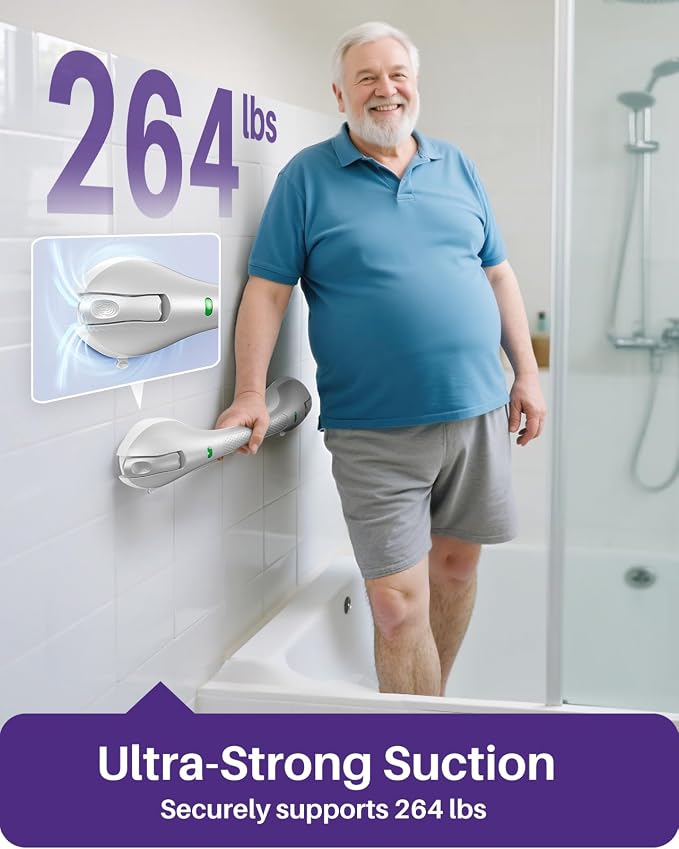 KEKOY 17.5 Inch Suction Grab Bars - Image 3