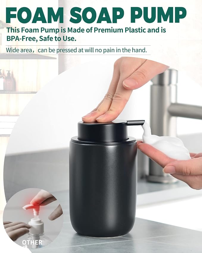 BosilunLife Black Foam Soap Dispenser - Image 2