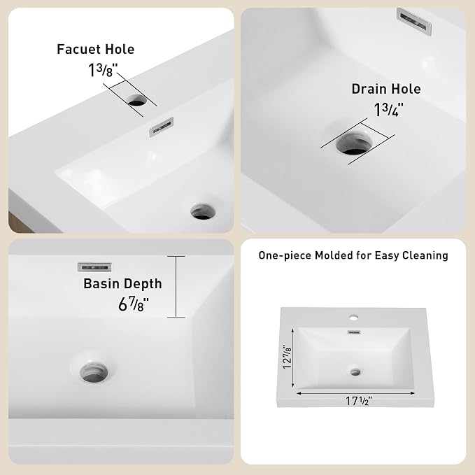 24" Freestanding Bathroom Vanity - Image 5